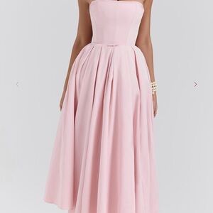 House of CB Blush Strapless Dress